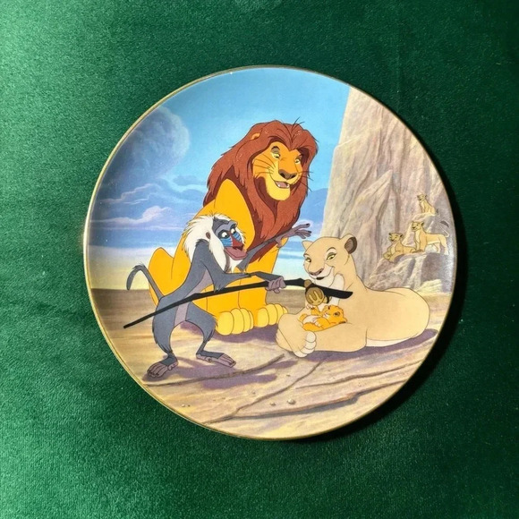 Disney 1996 "THE CIRCLE CONTINUES" Lion King Collector Plate Bradford Exchange - Picture 1 of 4